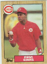 1987 Topps Baseball Cards      412     Eric Davis